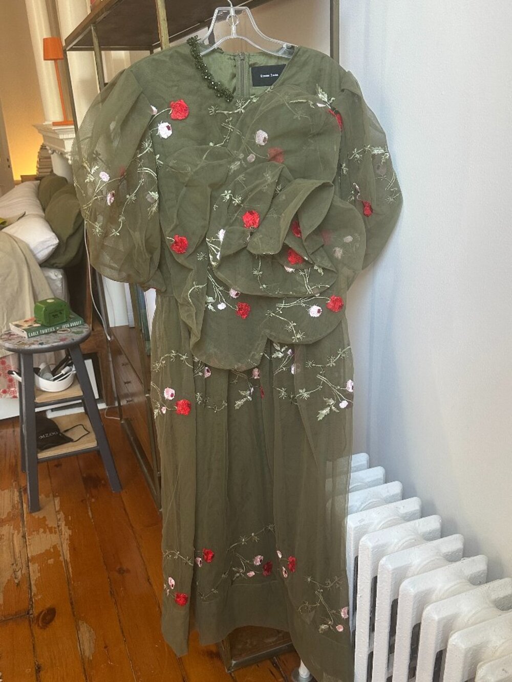Simone Rocha Green Floral Dress